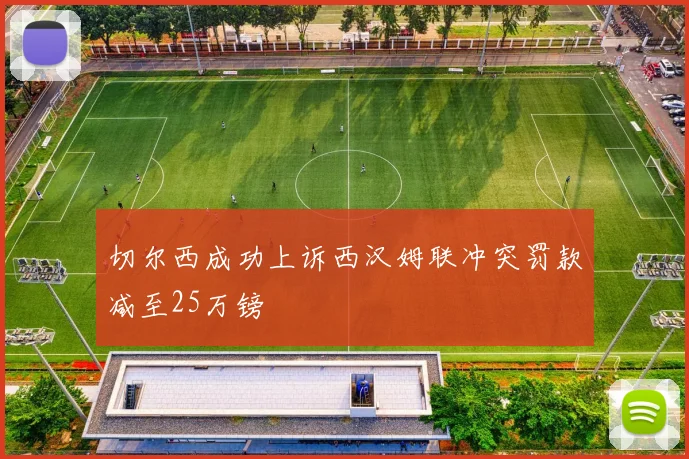 切尔西成功上诉西汉姆联冲突罚款减至25万镑