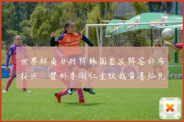 世界杯南非对阵韩国首发阵容公布孙兴慜替补李刚仁金玟哉黄喜灿先发
